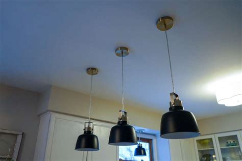 how to straighten electrical box to hand light fixture|how to make light fixtures hang.